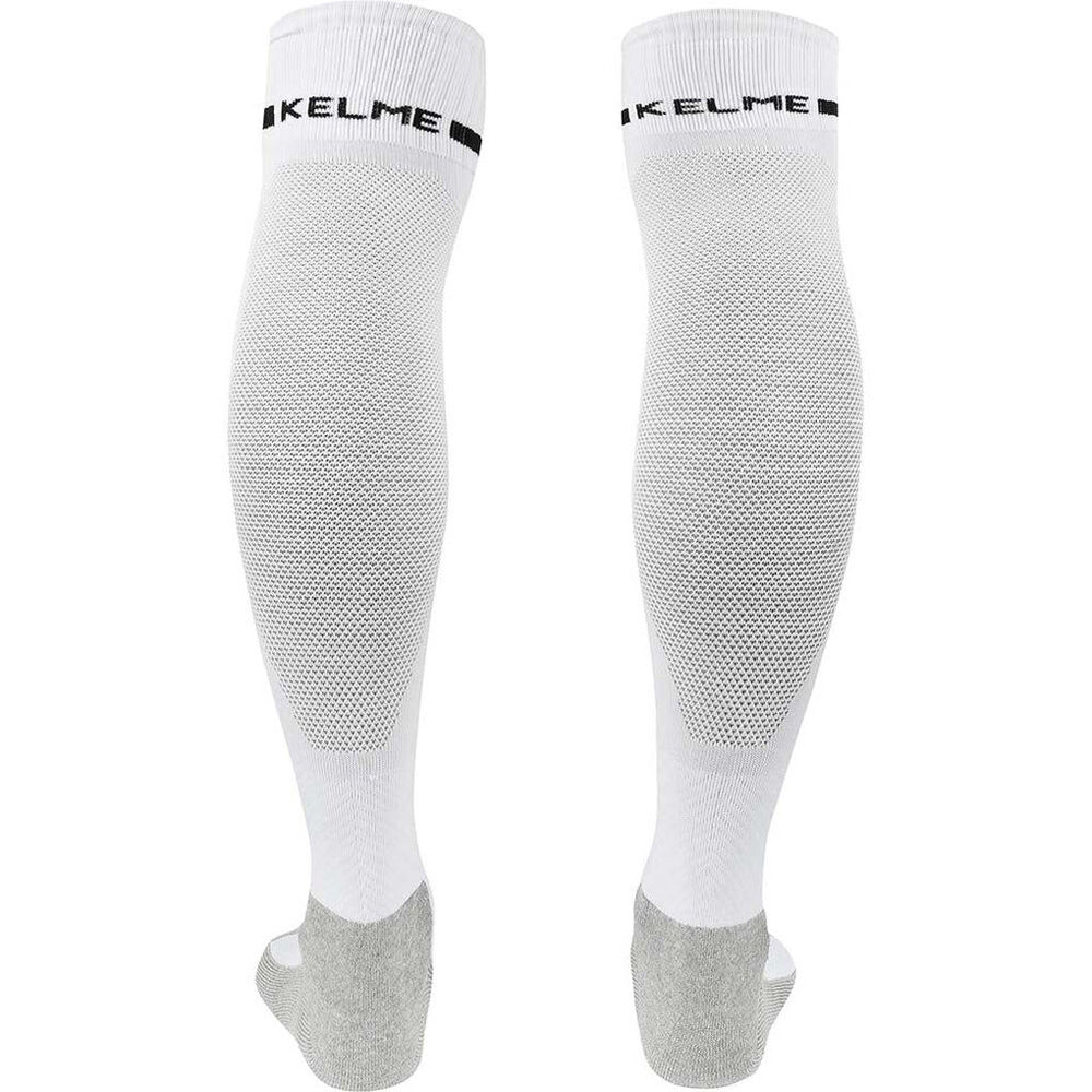 Kelme Sport Size US1-5 White/Black Kids Full Length Football Soccer Socks — image 3