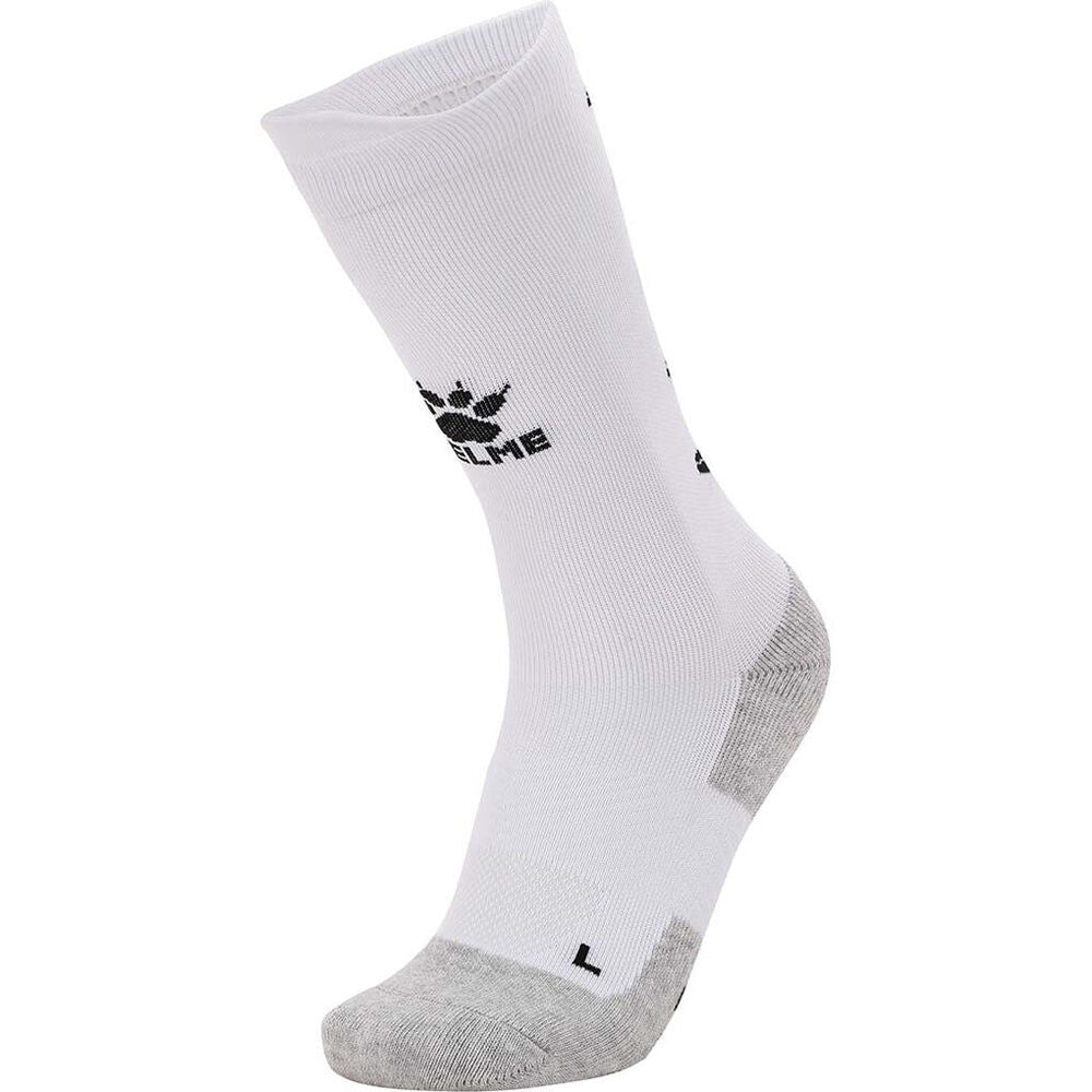 Kelme Sport Mid-Length Football Soccer Grip Socks Anti Slip White/Black