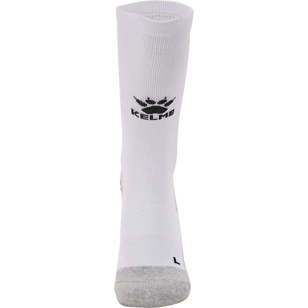 Kelme Sport Mid-Length Football Soccer Grip Socks Anti Slip White/Black — image 2