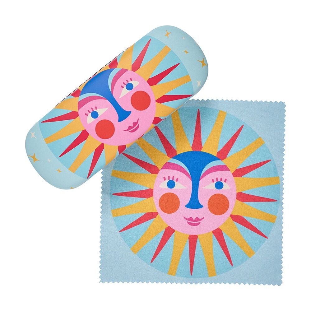 Annabel Trends 15x6cm Fiesta Sun Glasses Case Combo w/ Matching Cloth — image 2