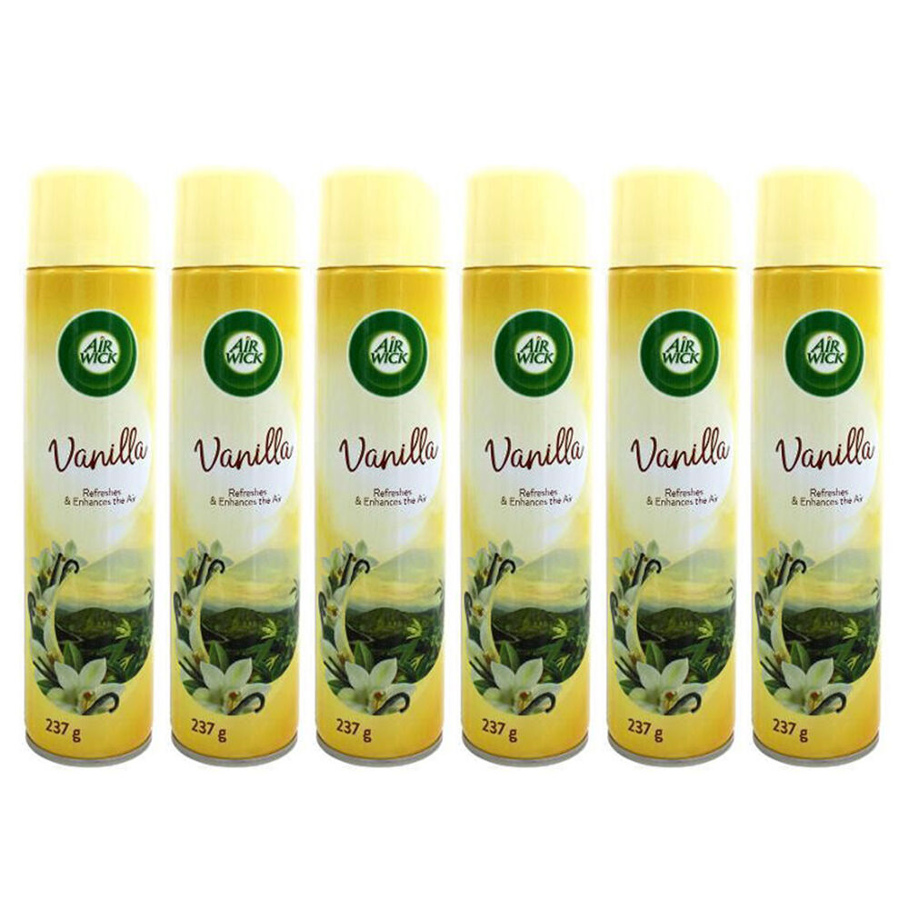 Air Wick Vanilla Freshner Spray Fragrance 237g Home Room Freshener (6 Pack)