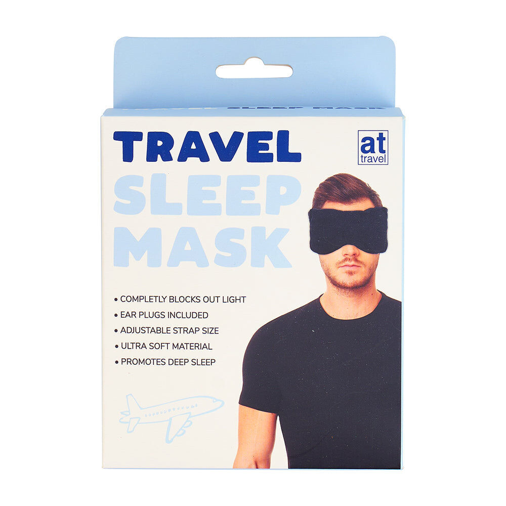 Annabel Trends Travel Sleep Mask Sleeping Eye Cover 11x13cm Black (2 Pack) — image 2