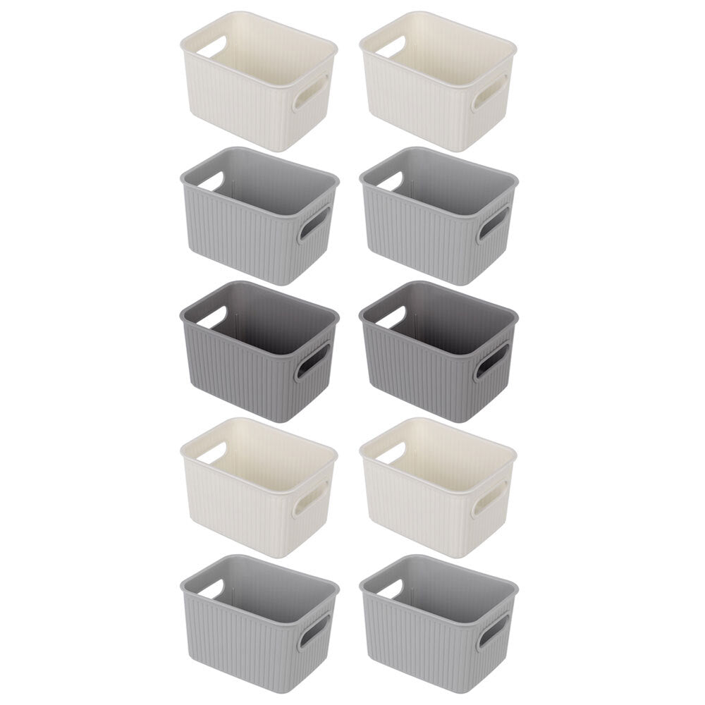 Boxsweden 16cm Kaia Storage Basket Home Organiser Container w/ Handles Asst (10 Pack)