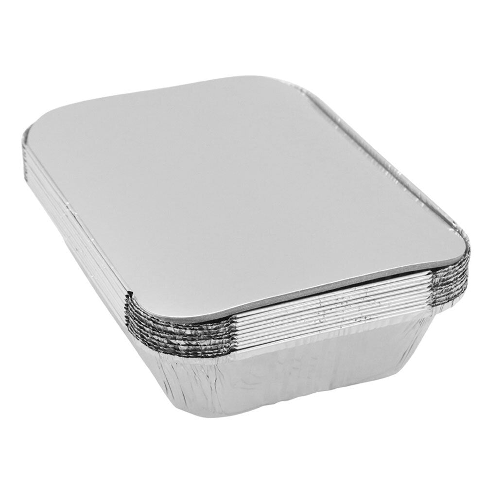 Lemon and Lime Silver Foil Container/Storage Food BBQ Dish Tray Baking w/Lid (20 Pack) — image 3