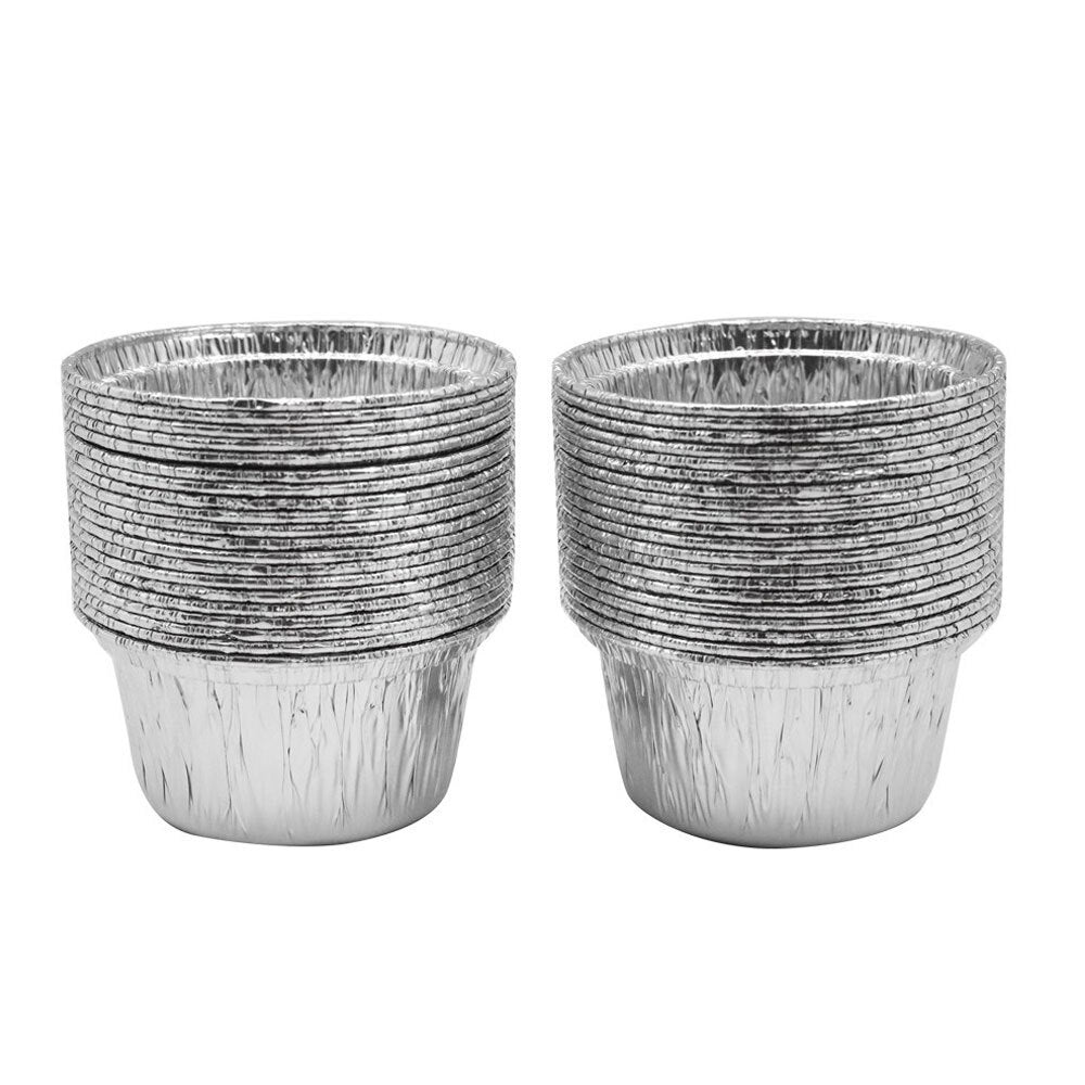 Lemon and Lime 40PK Lemon & Lime 7.5cm Aluminium Oven Baking Cups Round Cupcake Mould/Mold (5 Pack) — image 2