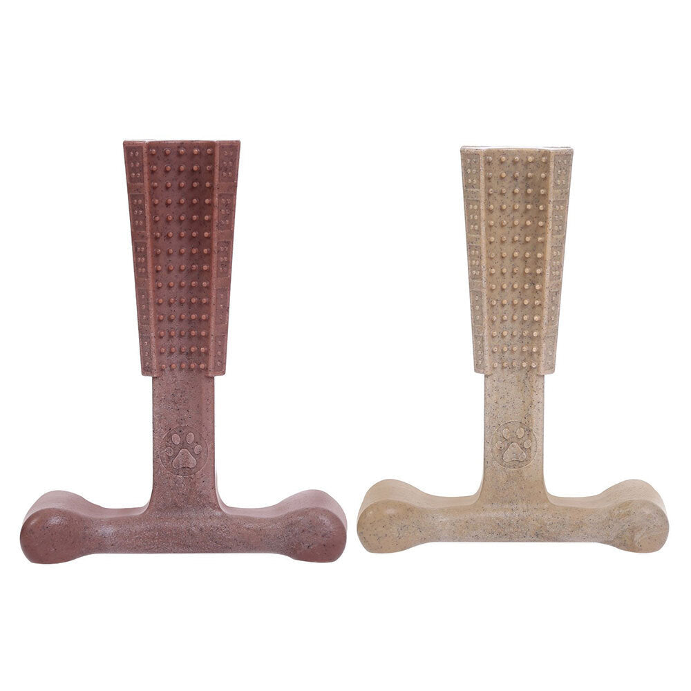 Paws and Claws BooBone 18.5cm T-Bone Healthy Bamboo Fibre Large Chew/Treats Assorted Flavour (2 Pack)