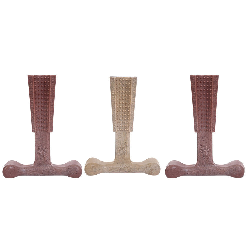 Paws and Claws BooBone 18.5cm T-Bone Healthy Bamboo Fibre Large Chew/Treats Assorted Flavour (3 Pack)