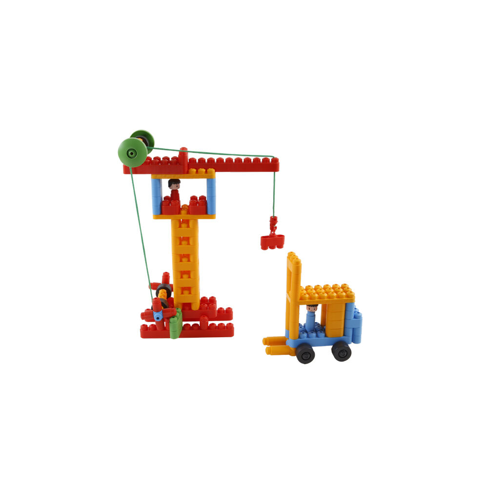Poly M Engineering Build & Play Block Set Building Toy Kids/Children - 3y+ (110 Pieces)