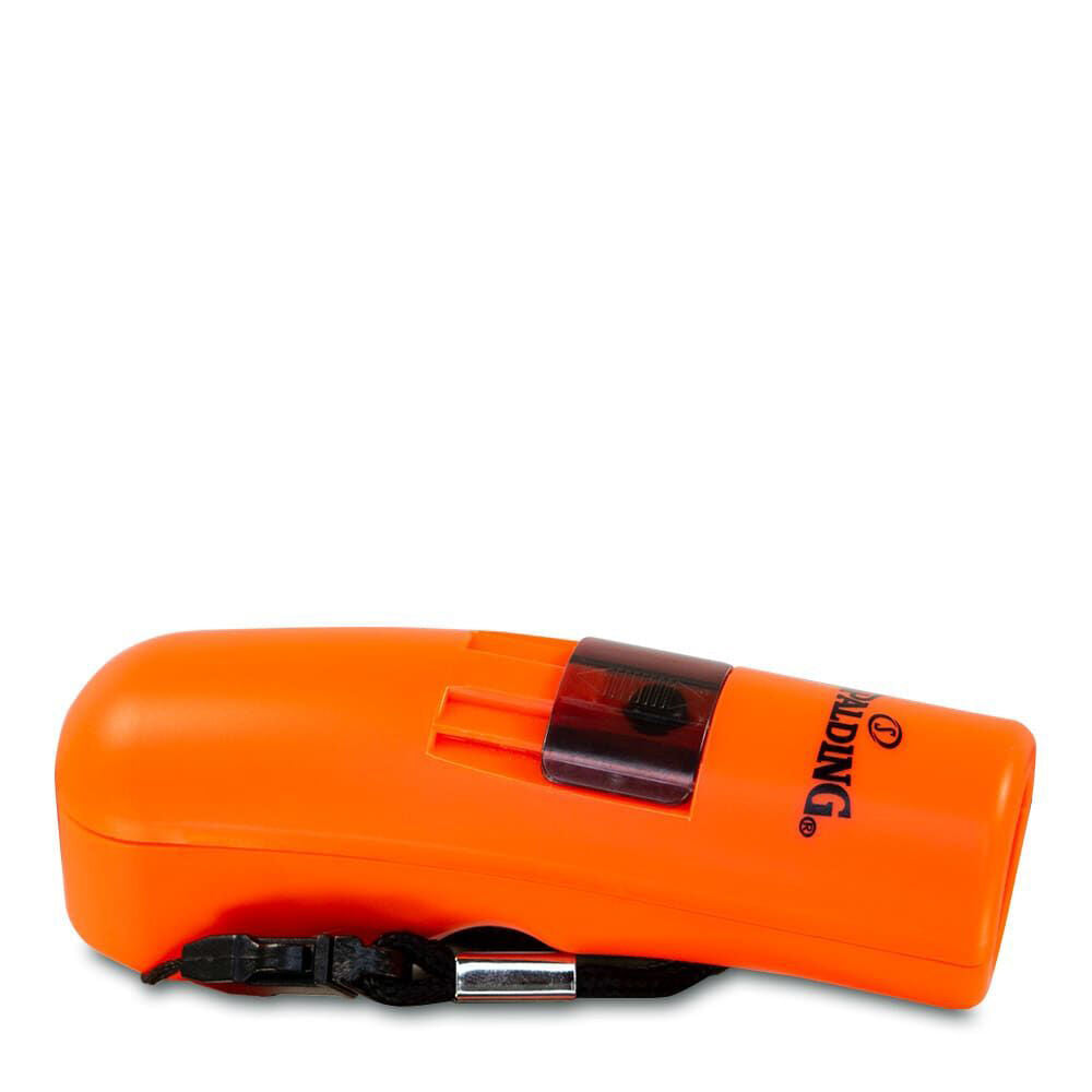 Spalding Orange Electronic Hand Operated Referee Coaching Whistle w/ Lanyard — image 2