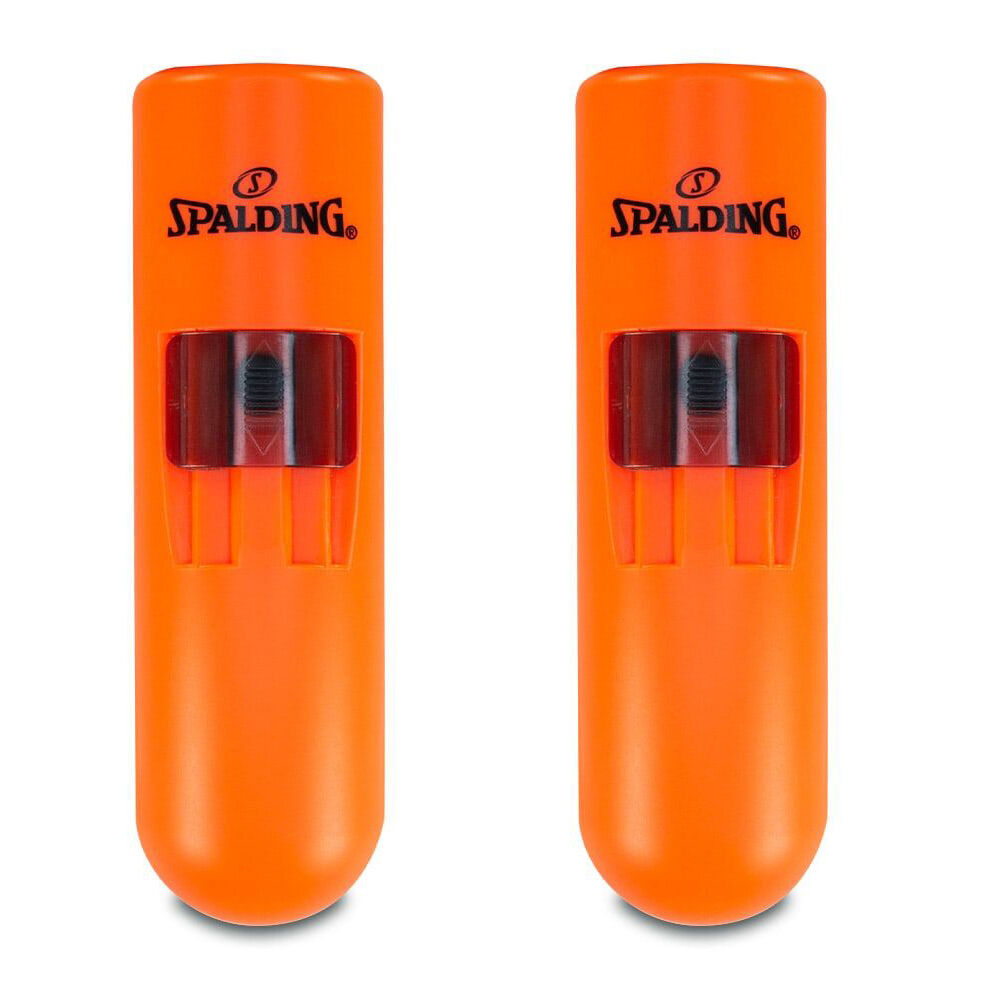 Spalding Electronic Hand Operated Referee Coaching Whistle w/ Lanyard Orange (2 Pack)
