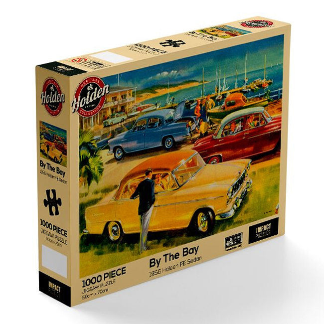 83962-1000pc-impact-puzzles-holden-by-the-bay-fe-holden-1957-puzzle-50x70cm