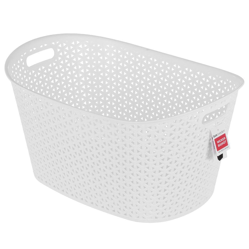 Boxsweden 50cm Wicker Multipurpose Basket Storage Organiser/Container Asst (2 Pack) — image 5