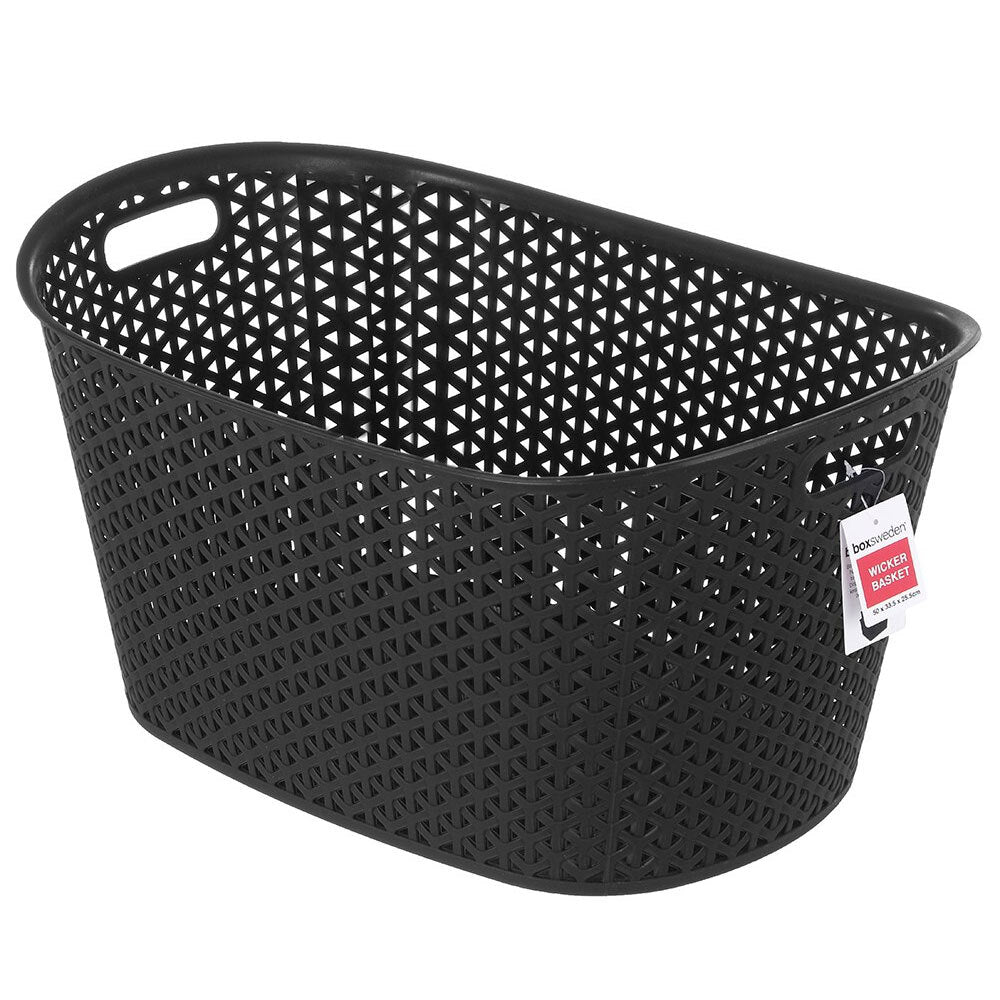 Boxsweden 50cm Wicker Multipurpose Basket Storage Organiser/Container Asst (2 Pack) — image 4