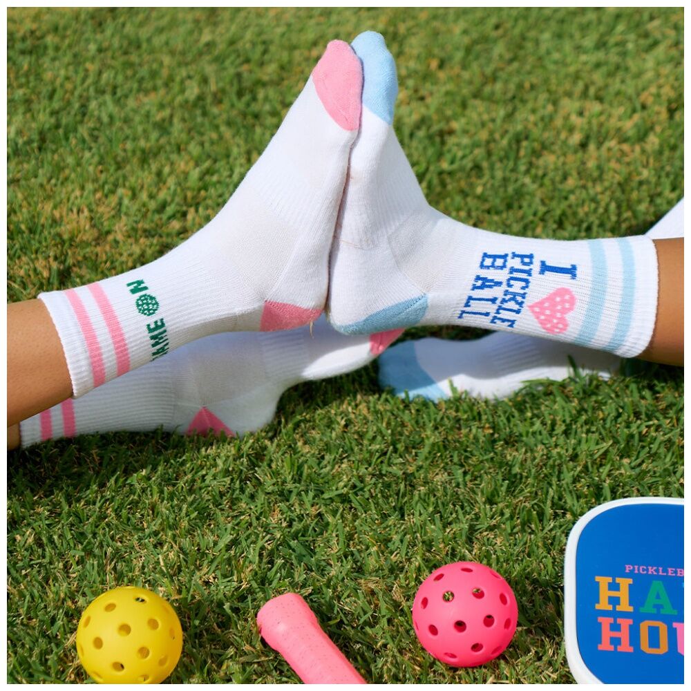 Annabel Trends Size 7-9 Love Multi Design Pickleball Women's Socks w/ Box — image 9