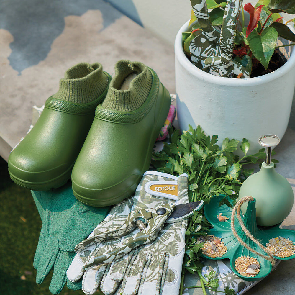 Annabel Trends Gummies Sherpa Lined Winter Shoes - Olive — image 2