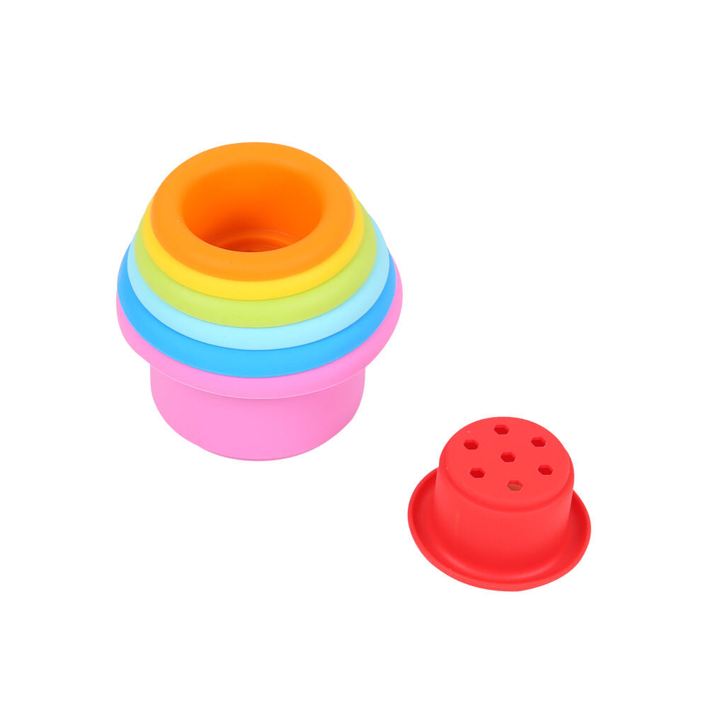 Educare 7pc Educare Stacking & Nesting Cups Bath Play Activity Toy Kids - 3y+ (2 Pack) — image 2