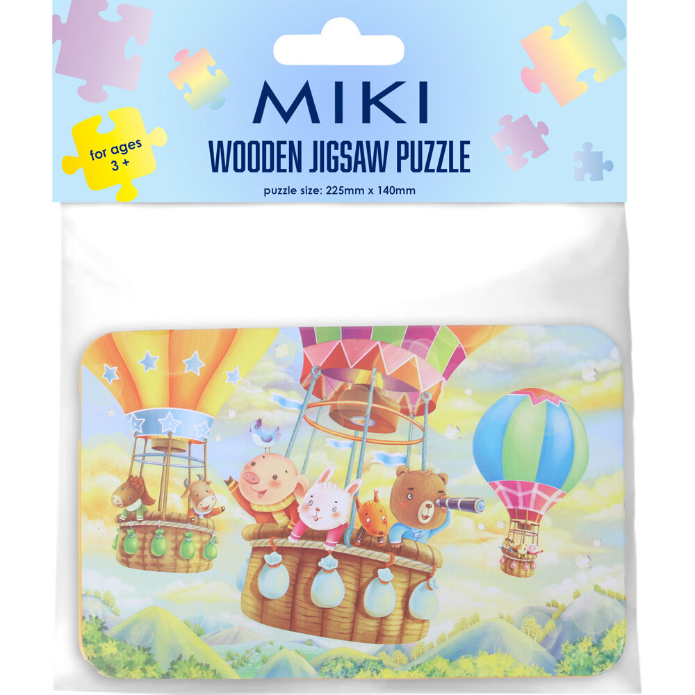 Miki Wooden Hot Air Balloon Jigsaw Puzzle for Kids/Children 3y+ (60 Pieces) — image 2