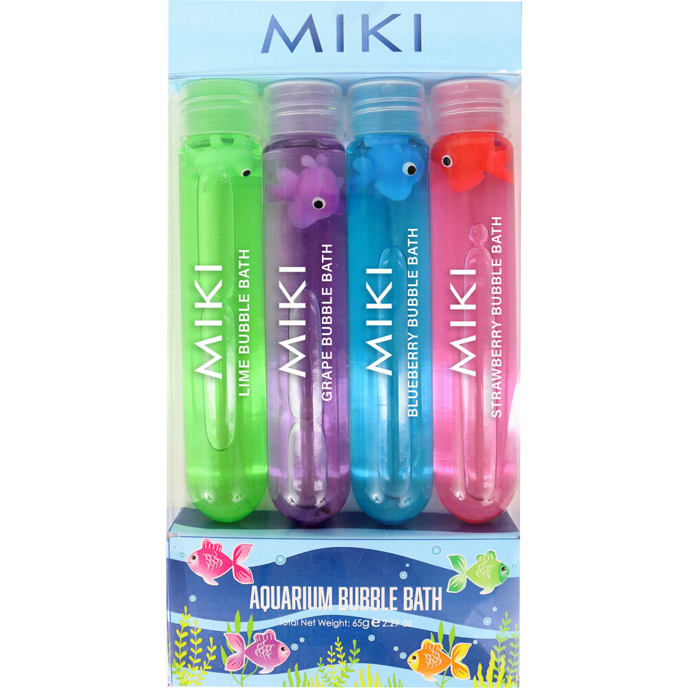 Miki 4pc Miki Aquarium Bubble Bath Vials For Bubbles and Fun - 3y+ (3 Pack) — image 2