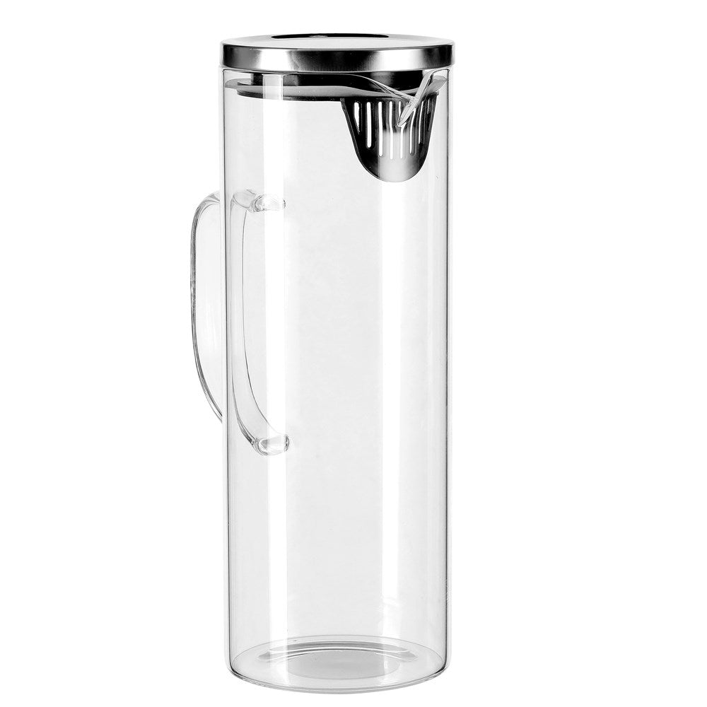 Lemon and Lime 1.8L 28cm Glass Cold/Drinks/Juice/Water Fridge Jug/Pitcher w/Lid (2 Pack) — image 4