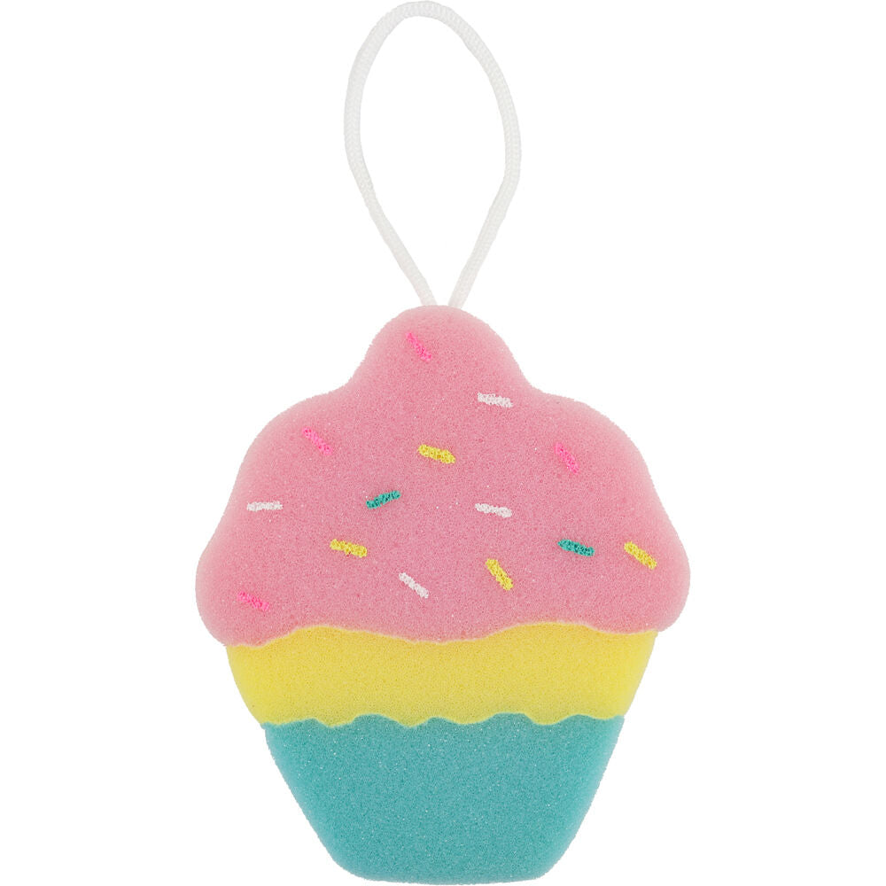 Miki Cupcake Bath Sponge For Fun Bathtime Multicolour Lather Foamy