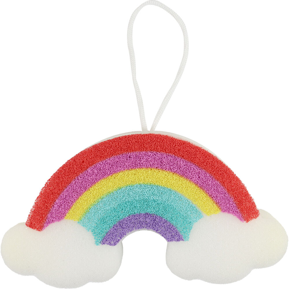 Miki Rainbow Bath Sponge For Fun Bathtime Multicolour Lather Foamy