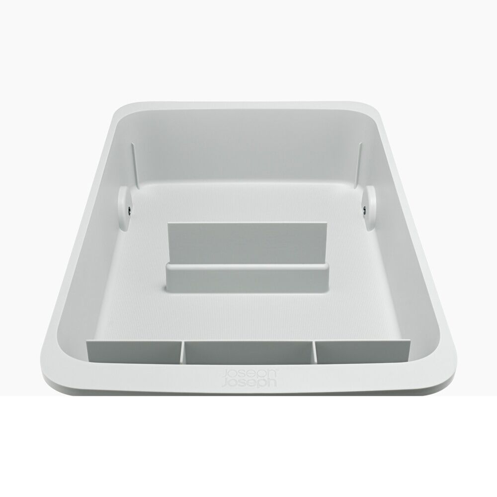 Joseph Joseph CupboardStore Large Caddy Storage Organiser Handle Wheels Stone — image 5