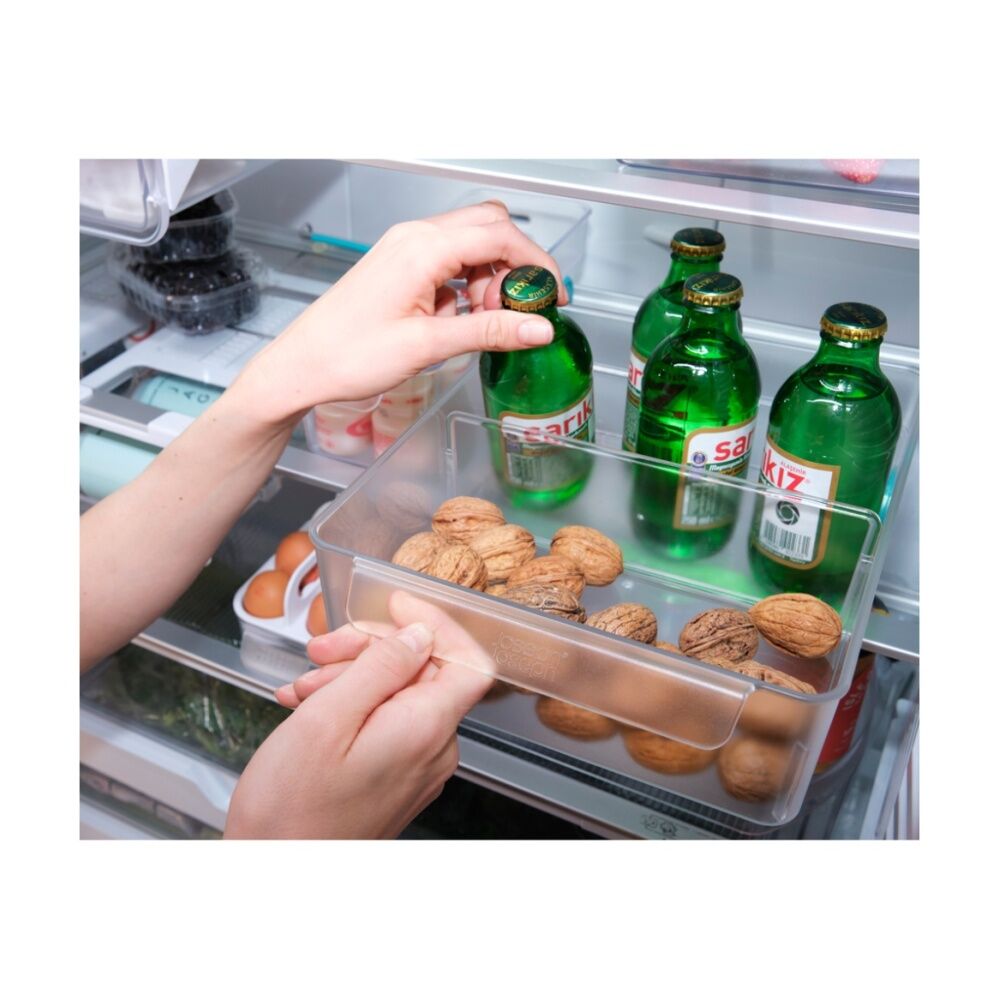 Joseph Joseph FridgeStore Extra Large Fridge Storage Caddy On Wheels Clear (2 Pack) — image 10