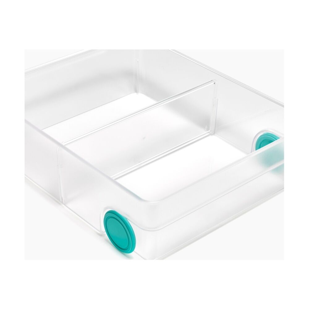 Joseph Joseph FridgeStore Extra Large Fridge Storage Caddy On Wheels Clear (2 Pack) — image 4