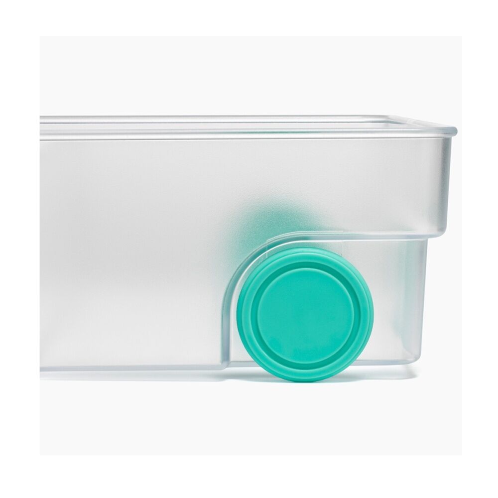 Joseph Joseph FridgeStore Extra Large Fridge Storage Caddy On Wheels Clear (2 Pack) — image 5
