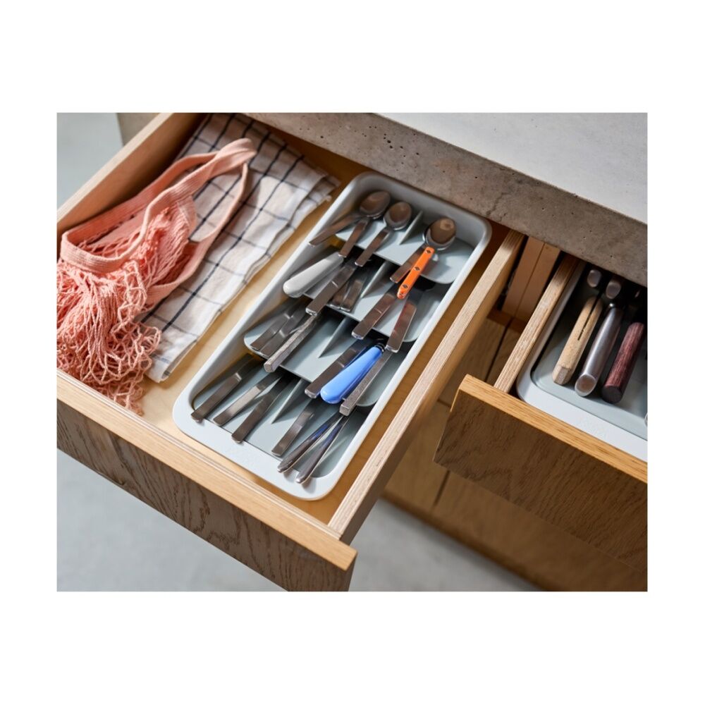 Joseph Joseph DrawerStore Tiered Cutlery Kitchen Storage Organiser Large Stone — image 9