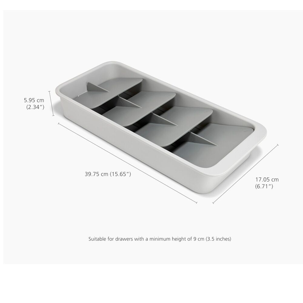 Joseph Joseph DrawerStore Tiered Cutlery Kitchen Storage Large Stone (2 Pack) — image 8