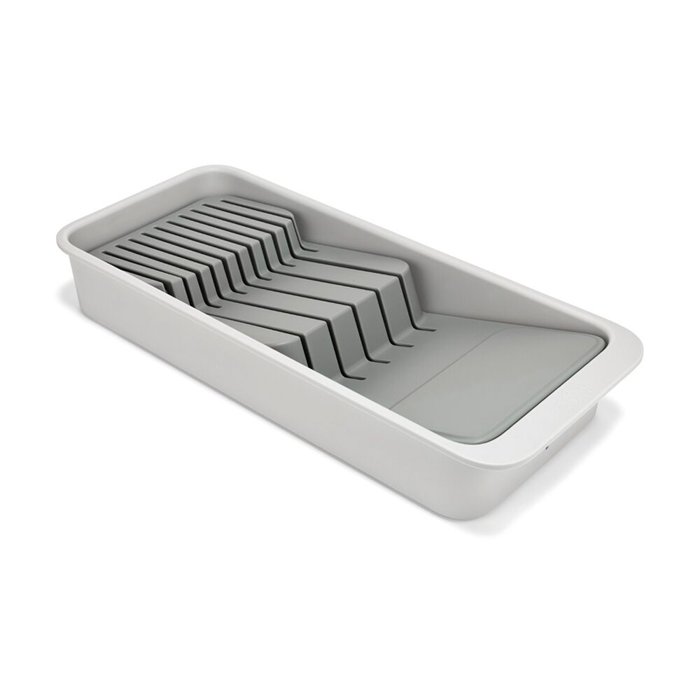 Joseph Joseph 2-Tier Compact Knife Organiser Kitchen Storage Light Stone (2 Pack) — image 2