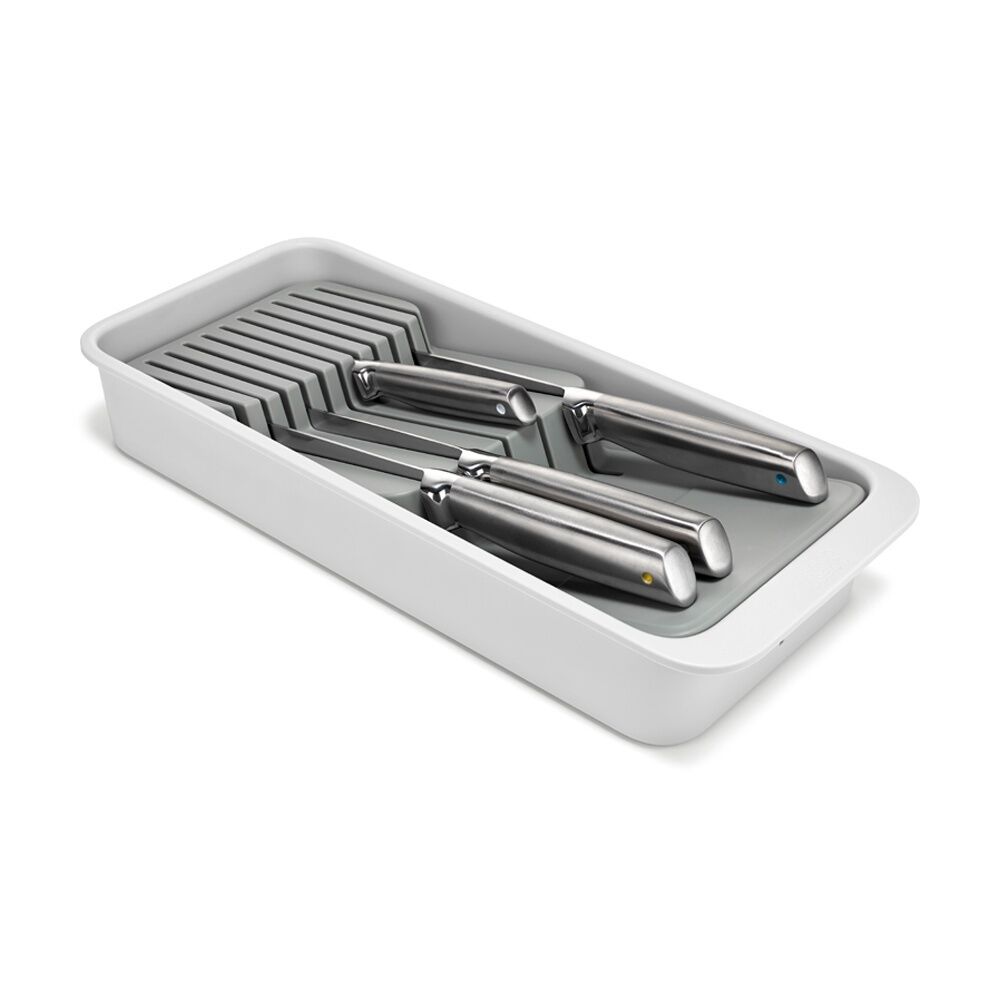 Joseph Joseph 2-Tier Compact Knife Organiser Kitchen Storage Light Stone (2 Pack) — image 3