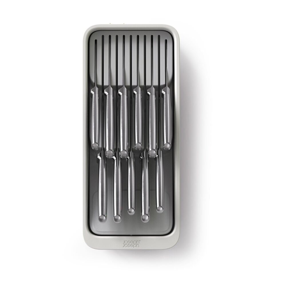 Joseph Joseph 2-Tier Compact Knife Organiser Kitchen Storage Light Stone (2 Pack) — image 4