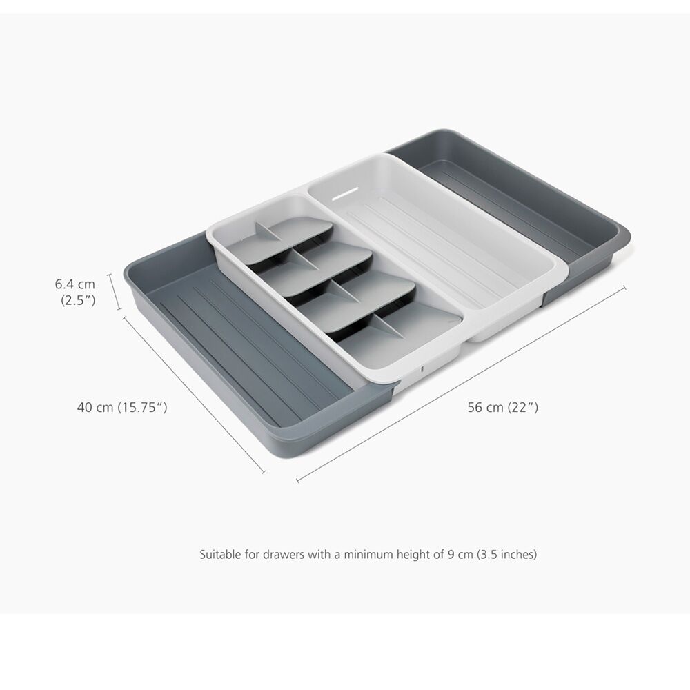 Joseph Joseph DrawerStore Expanding Tiered Tray Kitchen Storage Organiser Stone — image 8