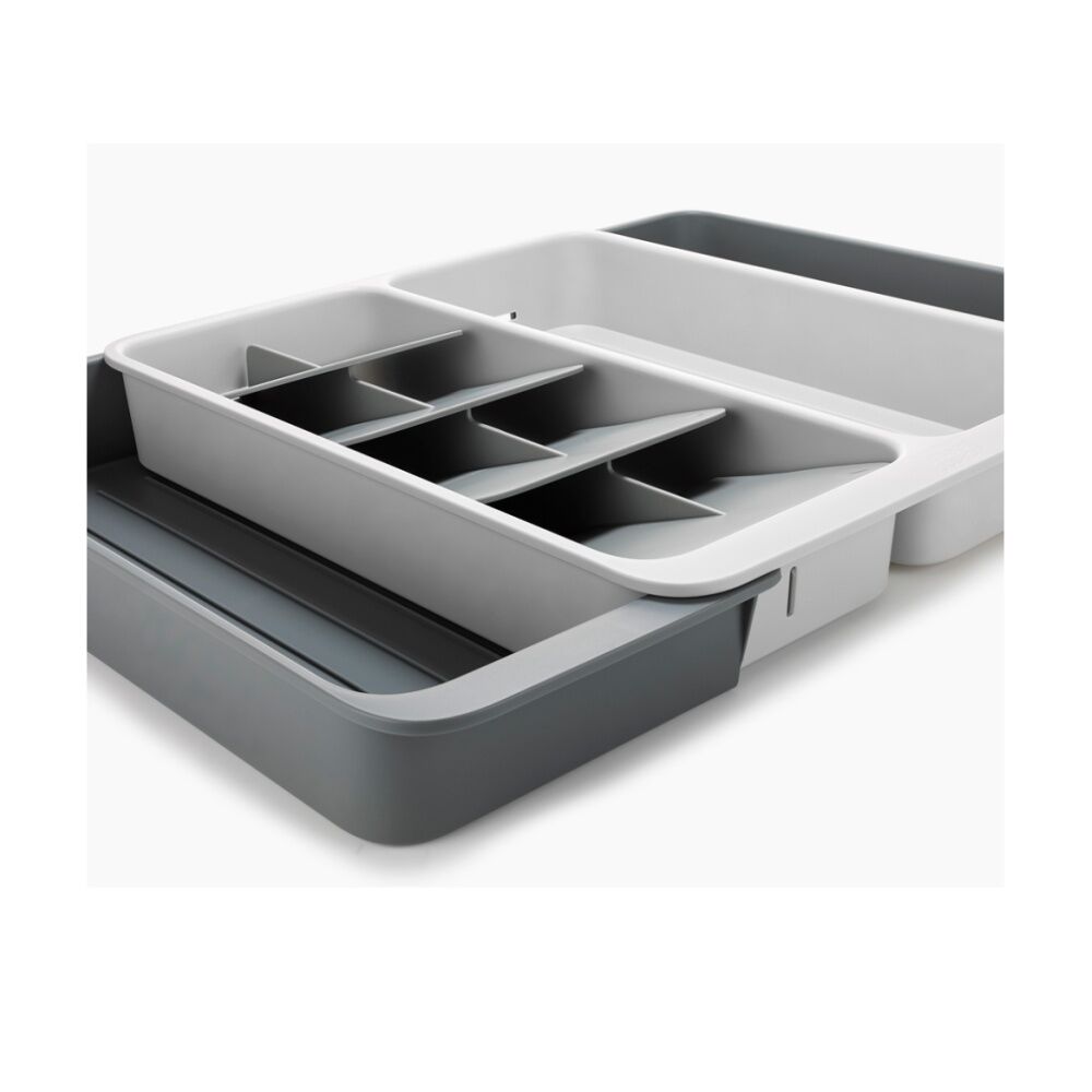 Joseph Joseph DrawerStore Expanding Tiered Tray Kitchen Storage Stone (2 Pack) — image 7