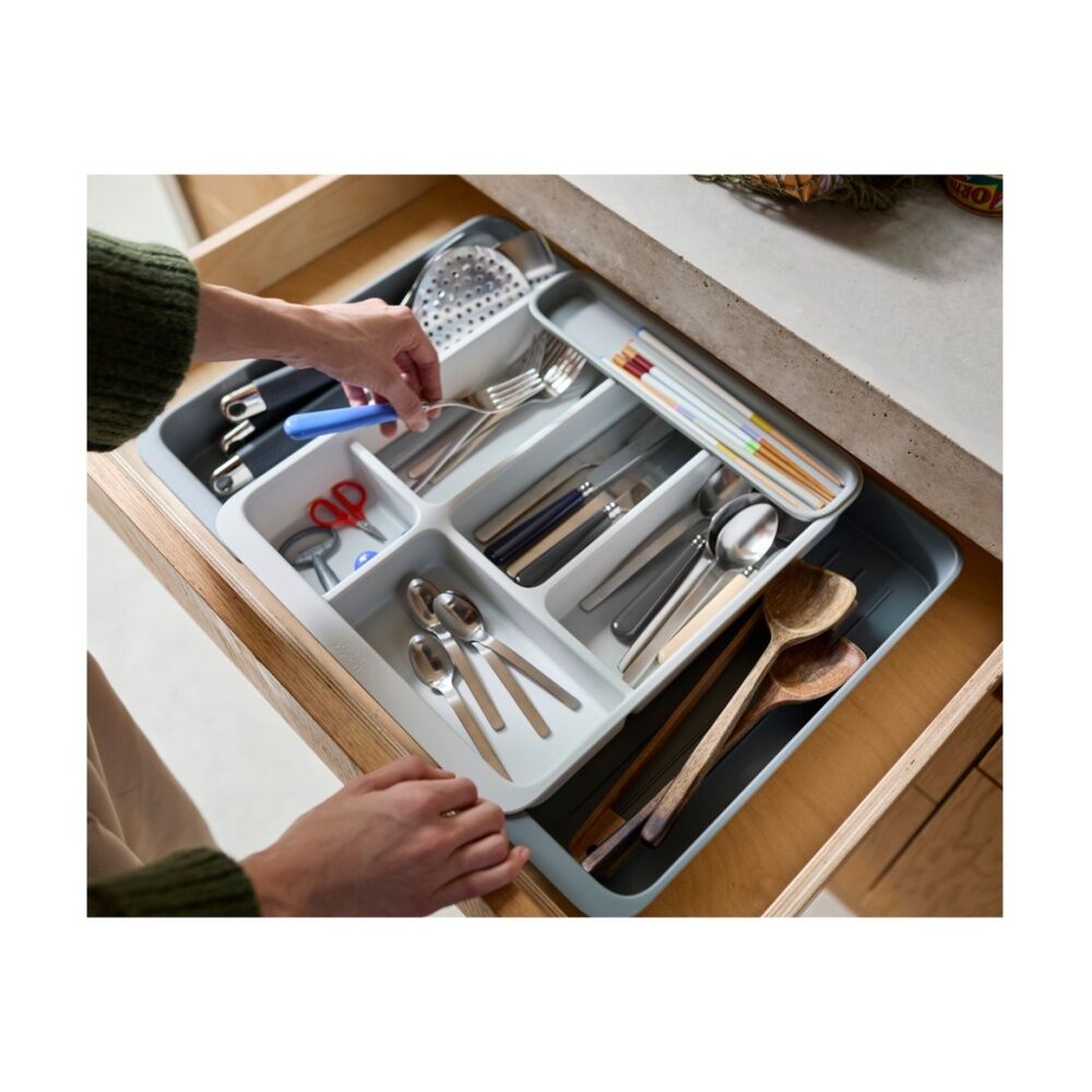 Joseph Joseph DrawerStore Expanding Cutlery Tray Kitchen Storage Organiser Stone — image 10
