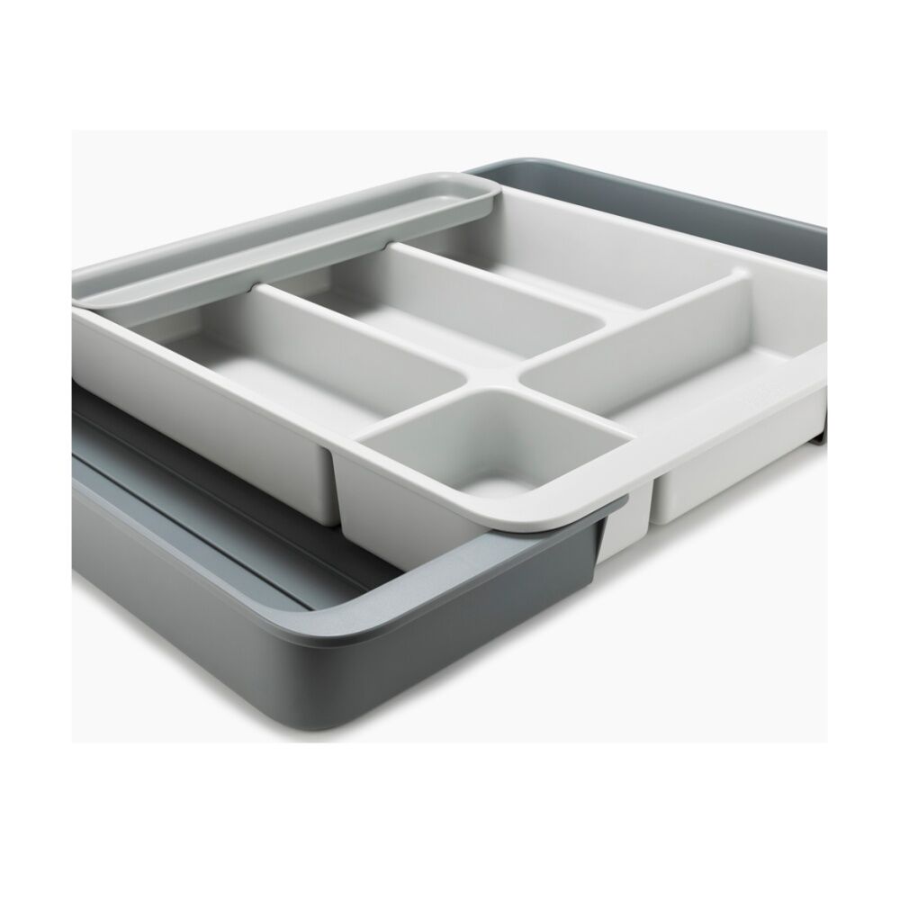 Joseph Joseph DrawerStore Expanding Cutlery Tray Kitchen Storage Organiser Stone — image 5