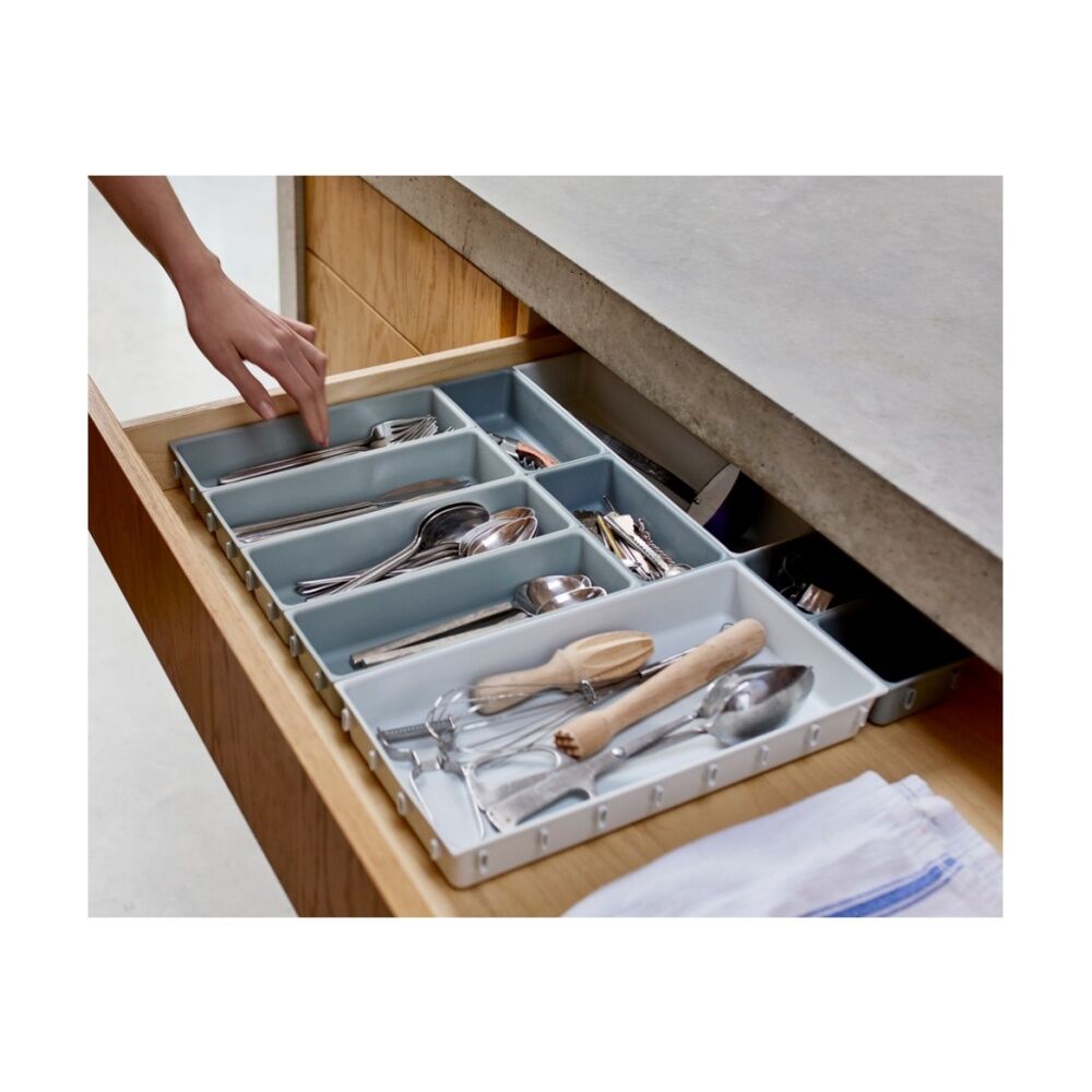 Joseph Joseph Blox Drawer Organiser Set Modular Storage Light Stone (10 Pieces) — image 10