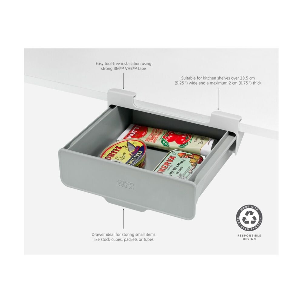 Joseph Joseph CupboardStore Under-Shelf Drawer Kitchen Storage Organiser (2 Pack) — image 8