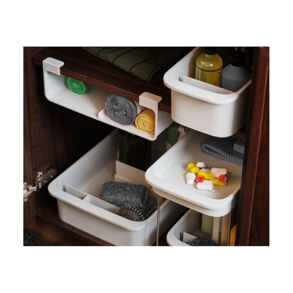 Joseph Joseph CupboardStore Under Shelf Foil Kitchen Organiser Large Stone (2 Pack) — image 10