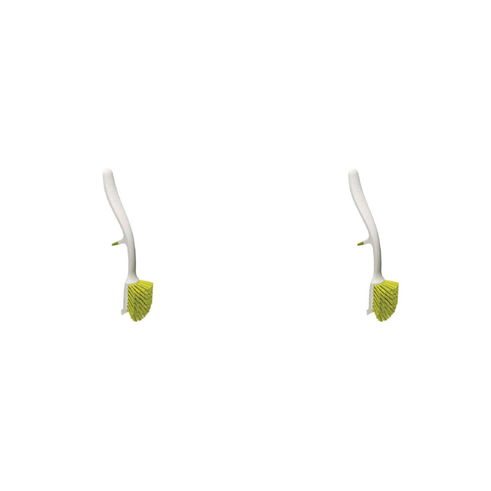 Joseph Joseph Edge 29cm Curved Dish Brush - Green (2 Pack)
