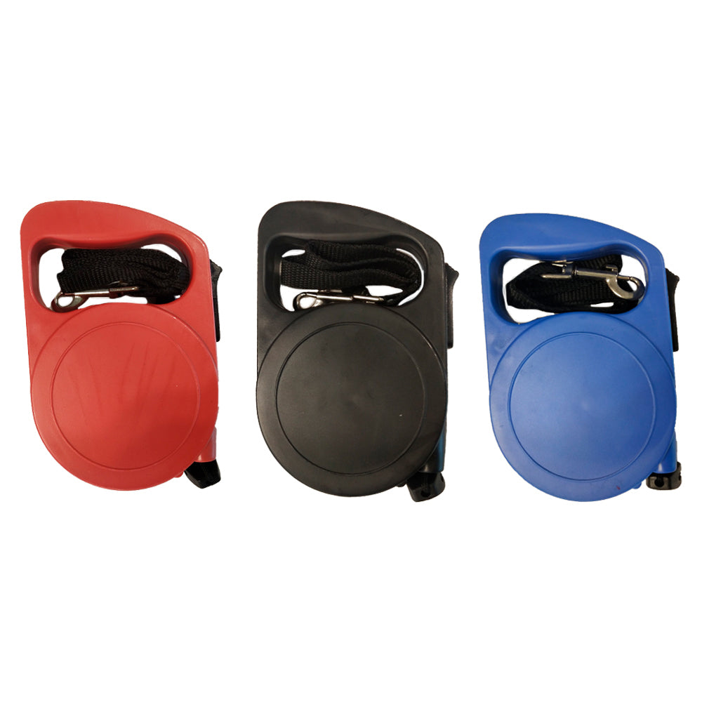 Paws and Claws 5m Retractable Pet Cat/Dog Walking Lead/Lease Assorted Colours (2 Pack) — image 3