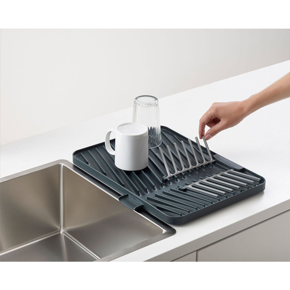 Joseph Joseph Flip Up Adjustable 40cm Dish/Plate Drying Rack/Draining Board (2 Pack) — image 3