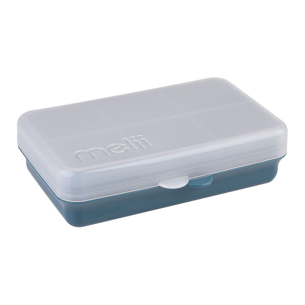 Melii Luxe Snackle Box Food Storage Container w/ 6 Compartments Mini Blue (2 Pack) — image 2