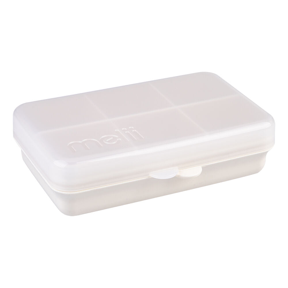 Melii Luxe Snackle Box Food Storage Container w/ 6 Compartments Mini Ivory (2 Pack) — image 2
