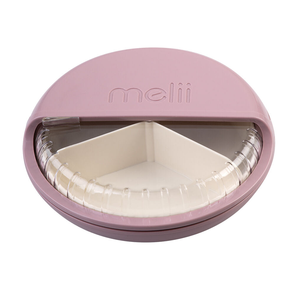 Melii 342ml Pink Luxe Round Spin Snack Container Food Storage Box 3y+ — image 2