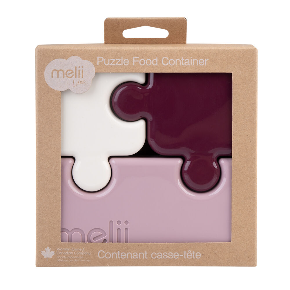 Melii Pink Luxe Childrens Puzzle Food & Snacks Container Lunch Box 850ml — image 3