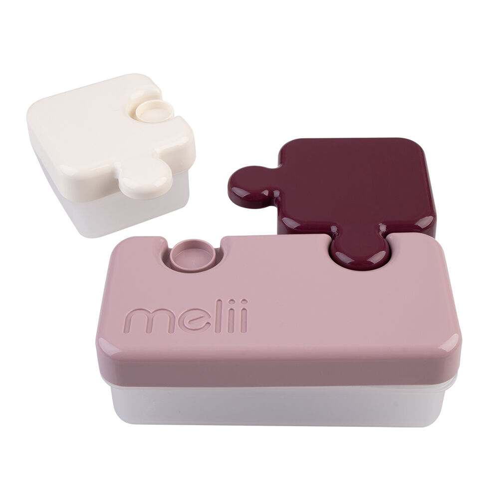 Melii Pink Luxe Childrens Puzzle Food & Snacks Container Lunch Box 850ml — image 4