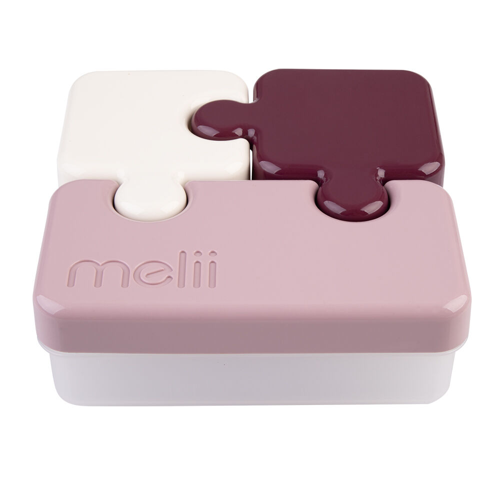 Melii Pink Luxe Childrens Puzzle Food & Snacks Container Lunch Box 850ml — image 2